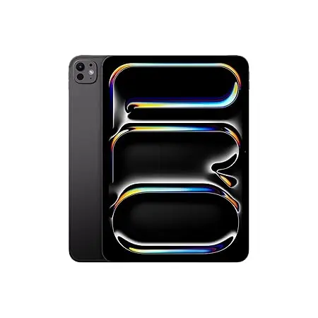 Apple iPad Pro 11″ (M4): Ultra Retina XDR Display, 256GB, 12MP Front Camera / 12MP Back Camera, LiDAR Scanner, Wi-Fi 6E + 5G Cellular with eSIM, All-Day Battery Life, Standard Glass — Space Black